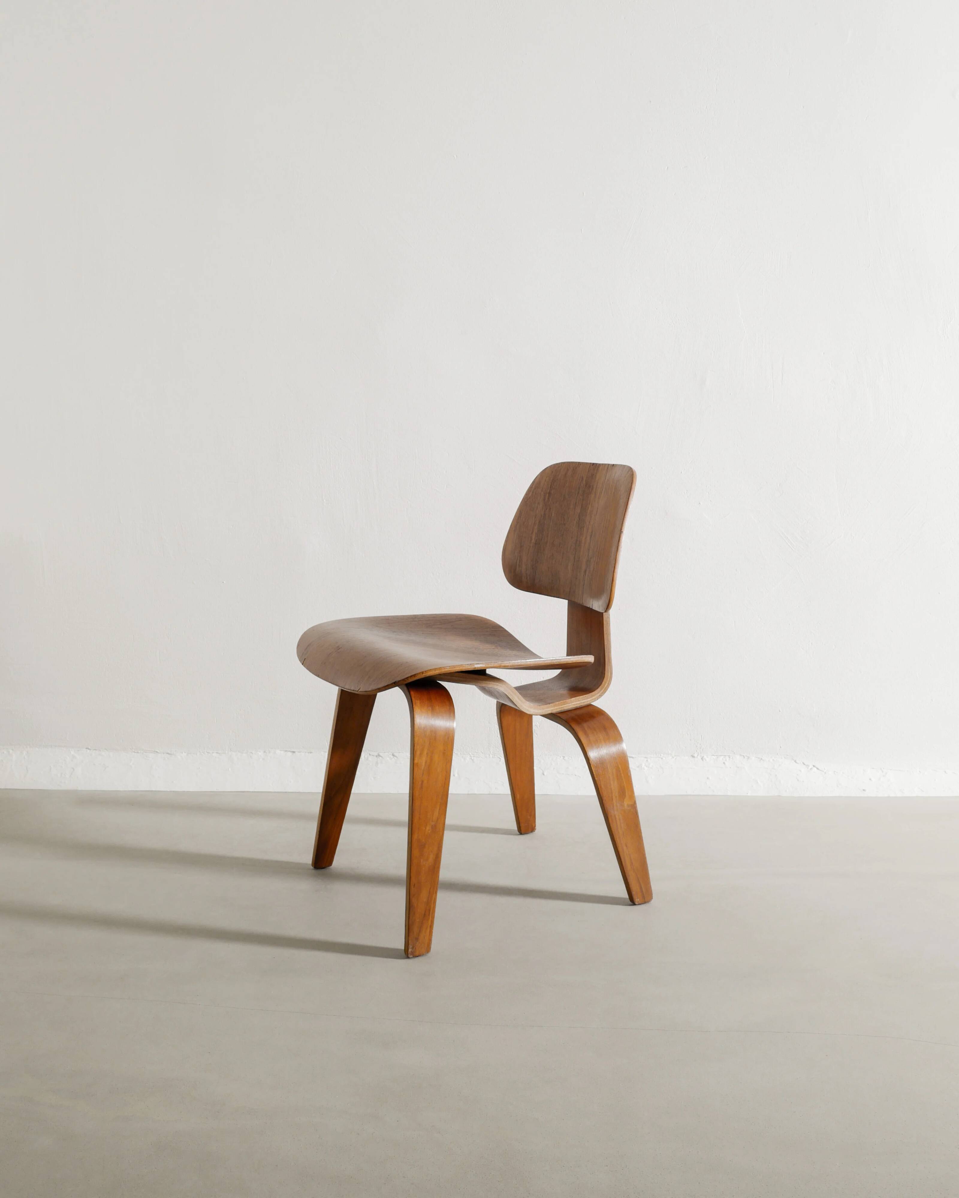 Vintage Mid Century Wooden Plywood Charles & Ray Eames "DCW" Chair, 1950s