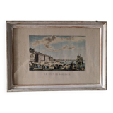 Engraving, the port of Bordeaux