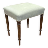 1950s English vanity stool in walnut.