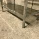 Design in metal chrome and smoked glass shelf