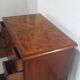 English burl walnut cabinet