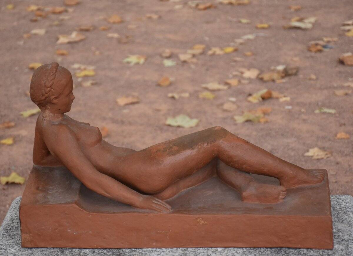 Jacqueline Sartorio, known as Sarto, Nude Woman Reclining (circa 1950)
