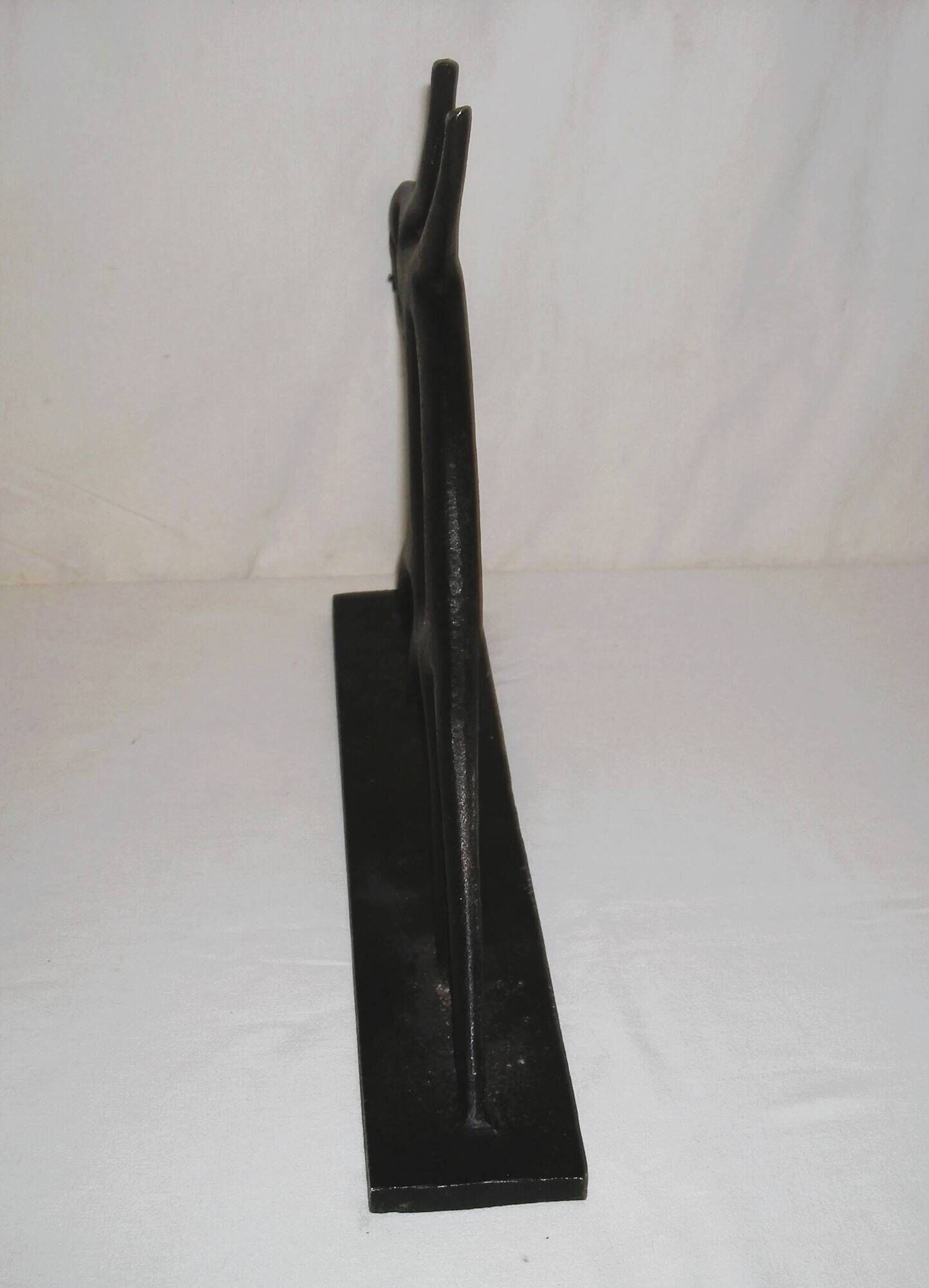 Modernist cast iron statuette from the 1950s.