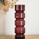 vase cylindrique en verre teinté design scandinave