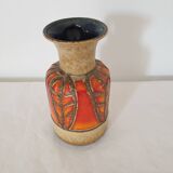Vintage Jasba ceramic vase with handle - Height 25cm - 70's