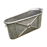 Old zinc bathtub