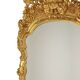 Large Classic Wooden Mirror, Rococo Style Chinoiserie, 124 cm