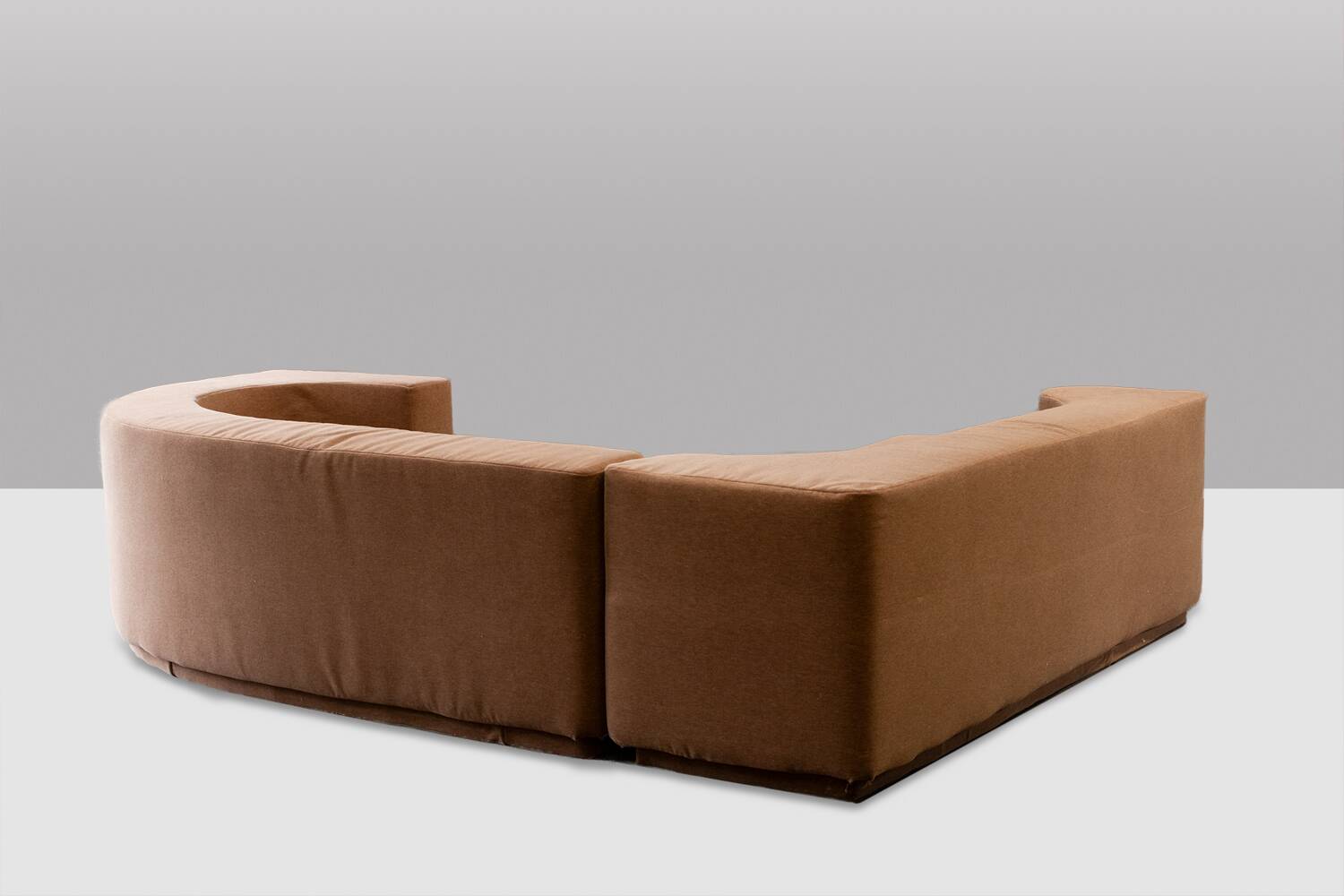 Roberto Pamio. Modular fabric sofa, model Lara. Circa 1980-90.