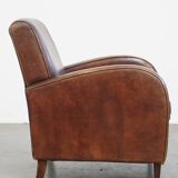 Fauteuil en cuir de mouton