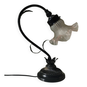 Lampe tulipe en métal