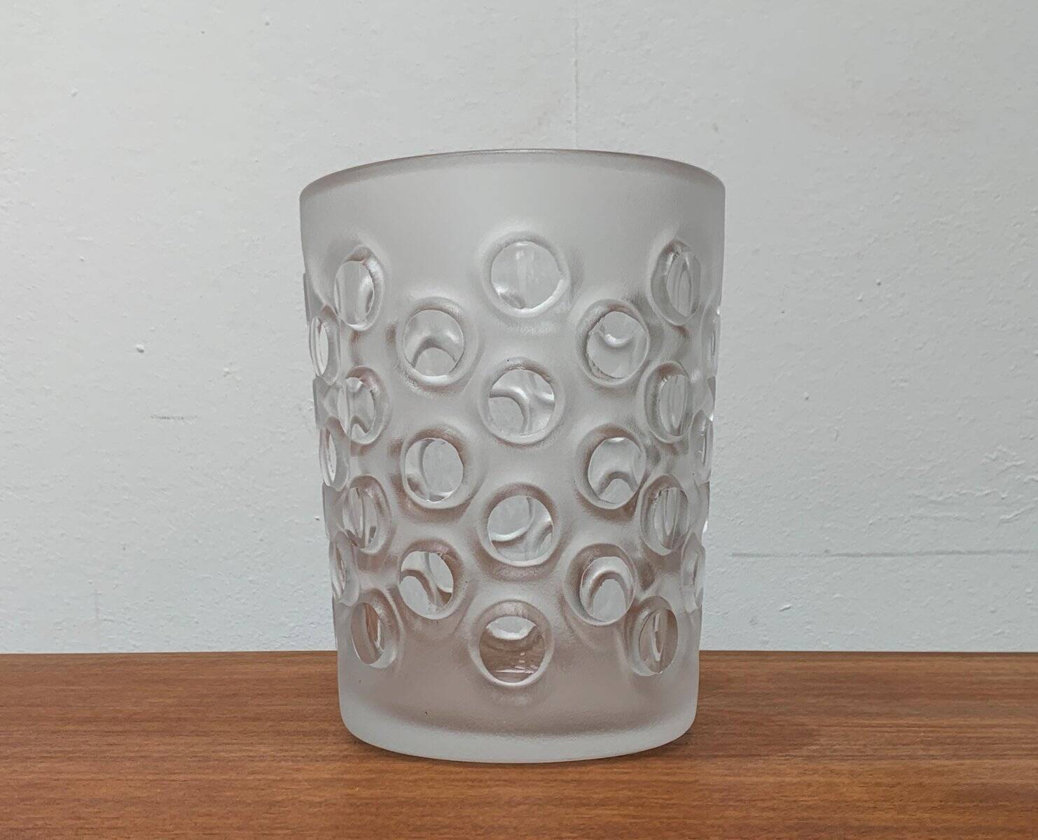 Grand Vase Vintage Allemand en Verre de Peill & Putzler