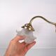 Swan neck flower wall light