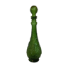 Bouteille carafe verte motif pomme poire raisin Italie