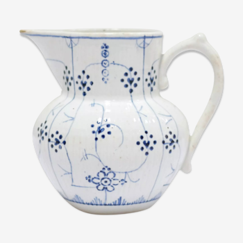 Vintage ceramic milk jug by the Sarreguemines factory