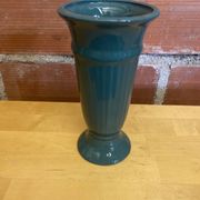 Vase ancien céramique verte années 70 vintage