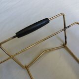 Aperitif serving tray with 3 glass ramekins