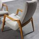Scandinavian armchair danish feet years 50 compass