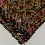 6x7 Turkish Vintage Kilim Rug, 180x207Cm