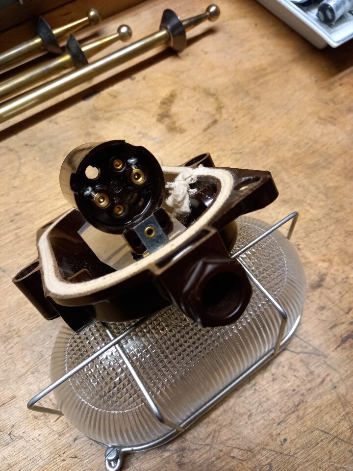 Pair hublots old industrial lighting