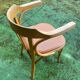 Baumann armchair n°21 seat imitation beige leather