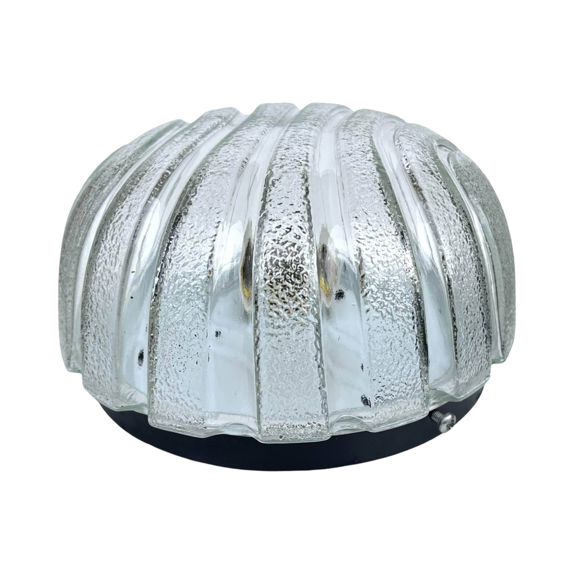 Glass ceiling lamp, Eickmeier Leuchten, Germany, 1970s.