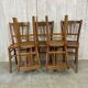 Chaises bistrot dépareillées x5