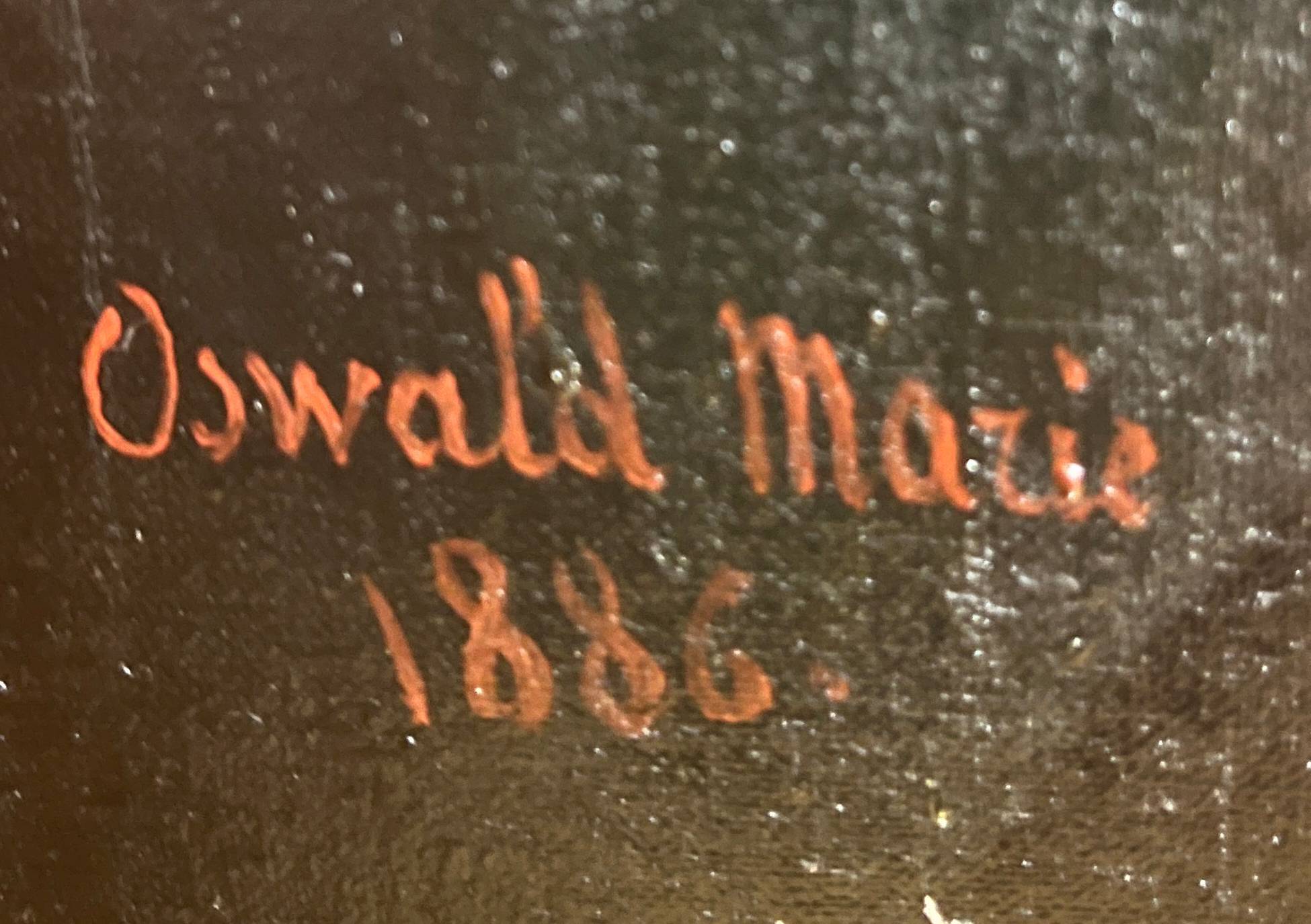 HST painting "Family Portrait" by Oswald Marie 1886