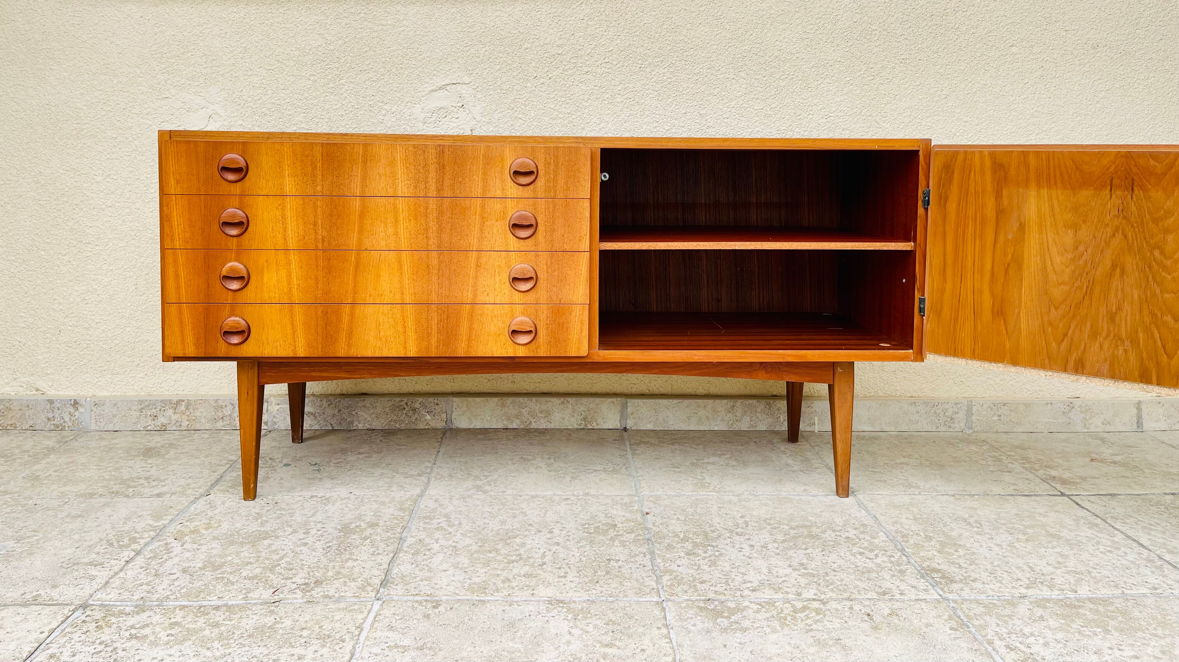 Scandinavian teak row