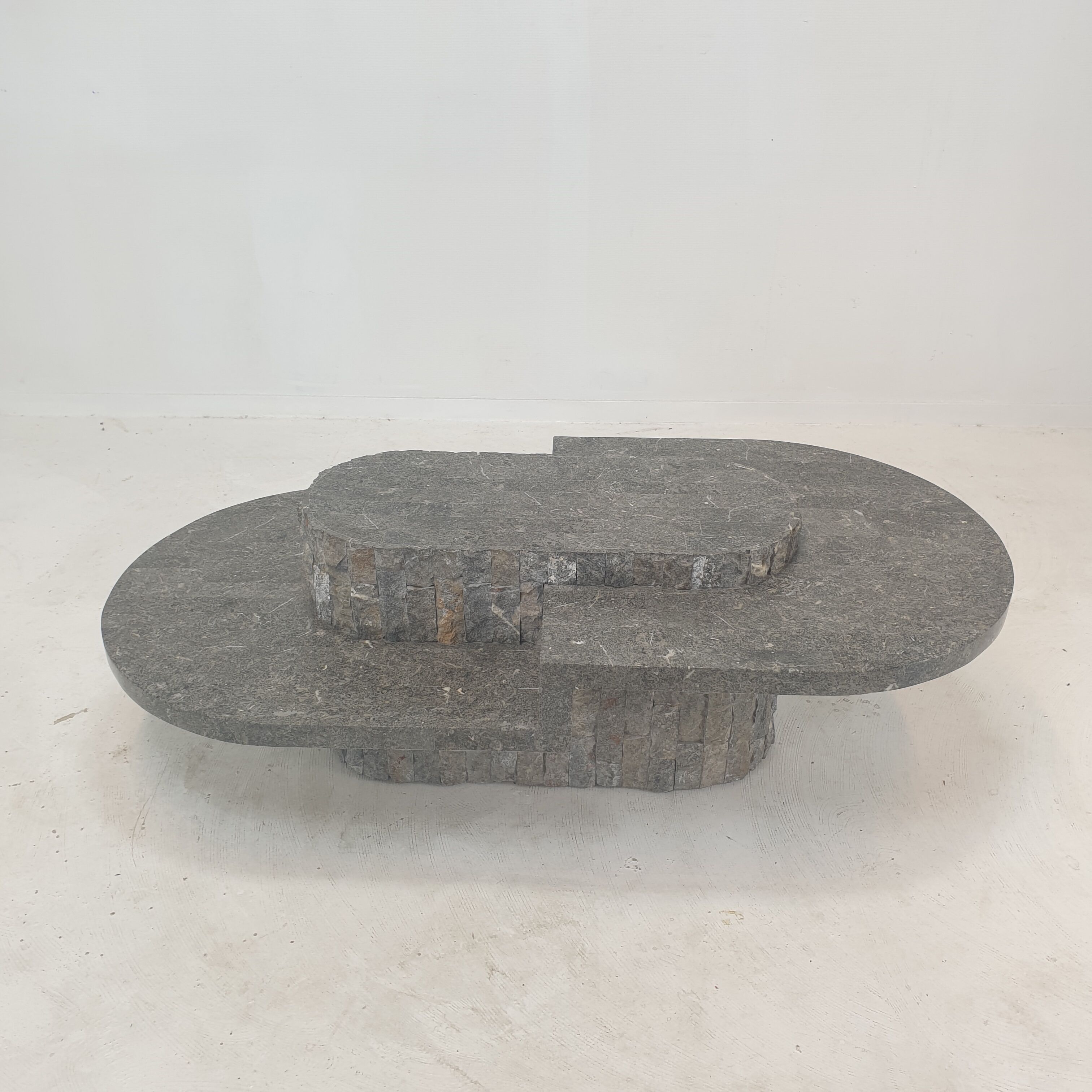 Magnussen Ponte Mactan Stone or fossil stone coffee table, 1980s
