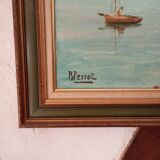 Robert Perrot, oil on canvas, lakeside