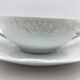 4 broth bowls in taraud limoges porcelain.