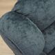 Navy blue velour sofa, Italian design, 1970s, production: Italy