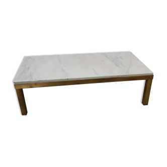 Coffee table vintage marble