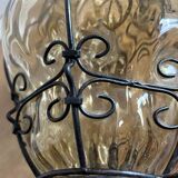 Hallway cage lantern, Murano blown glass, Venice, vintage, 1960s