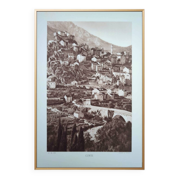 Cut, Corsica, vintage, photo board printed in 1935.
