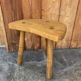Wooden mountain shepherd tripod stool.