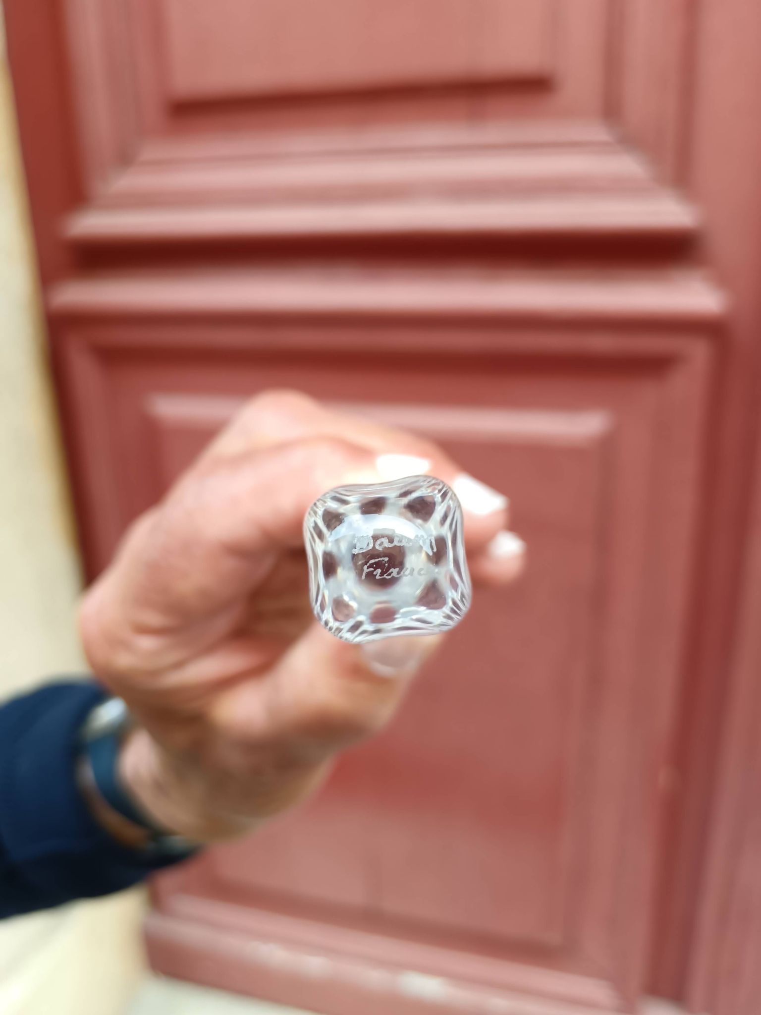 Lot de 10 portes couteaux en cristal de Daum