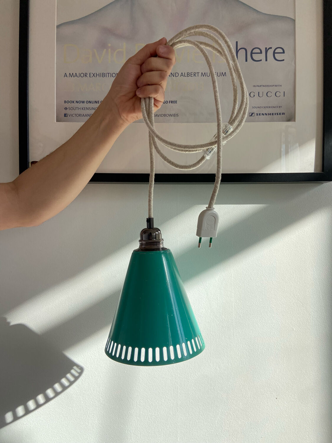 Vintage metal pendant light