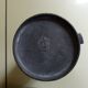Set of 6 Fleur de Lys pewter measuring pots