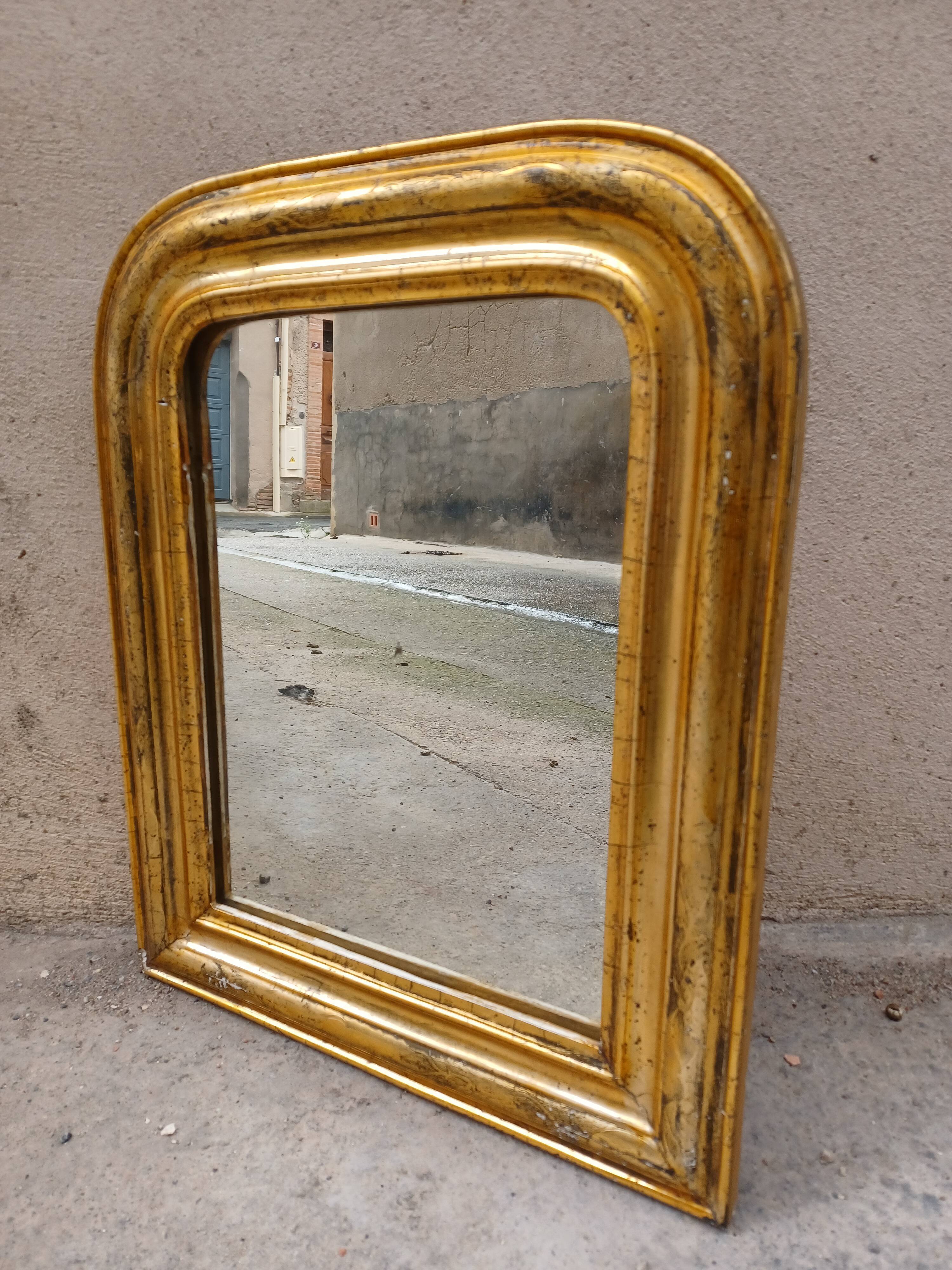 Louis philippe mirror, gilded wood