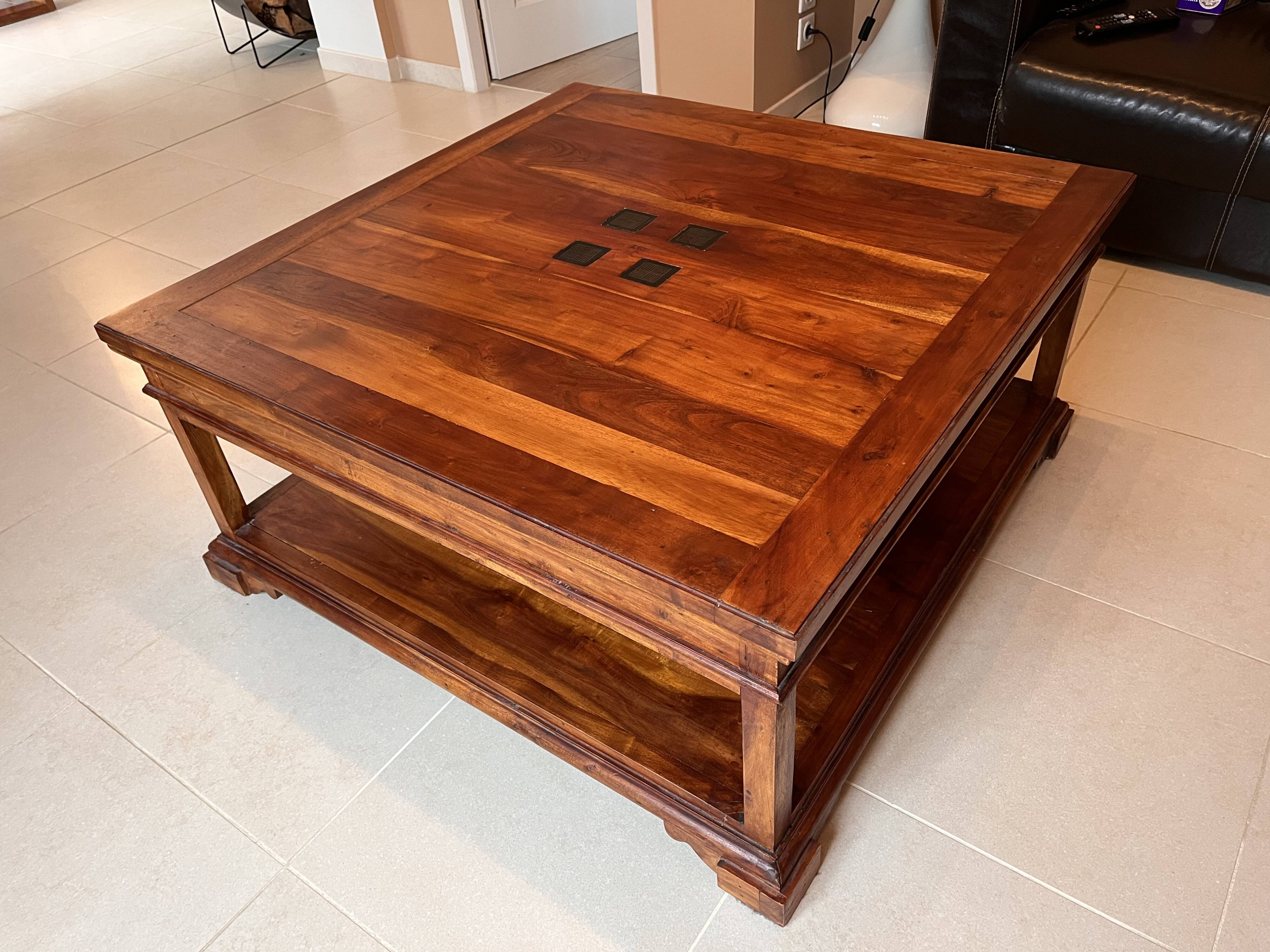 Wooden coffee table