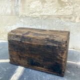 Old small wooden trunk