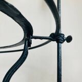 Folding wrought iron toiletry stand, 19th century