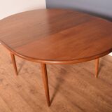 Table Ronde & 4 Chaises Victor Wilkins restauré en teck 1960s Retro G Plan Fresco