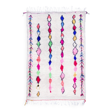 Azilal Berber rug with colourful patterns 2.47x1.45m