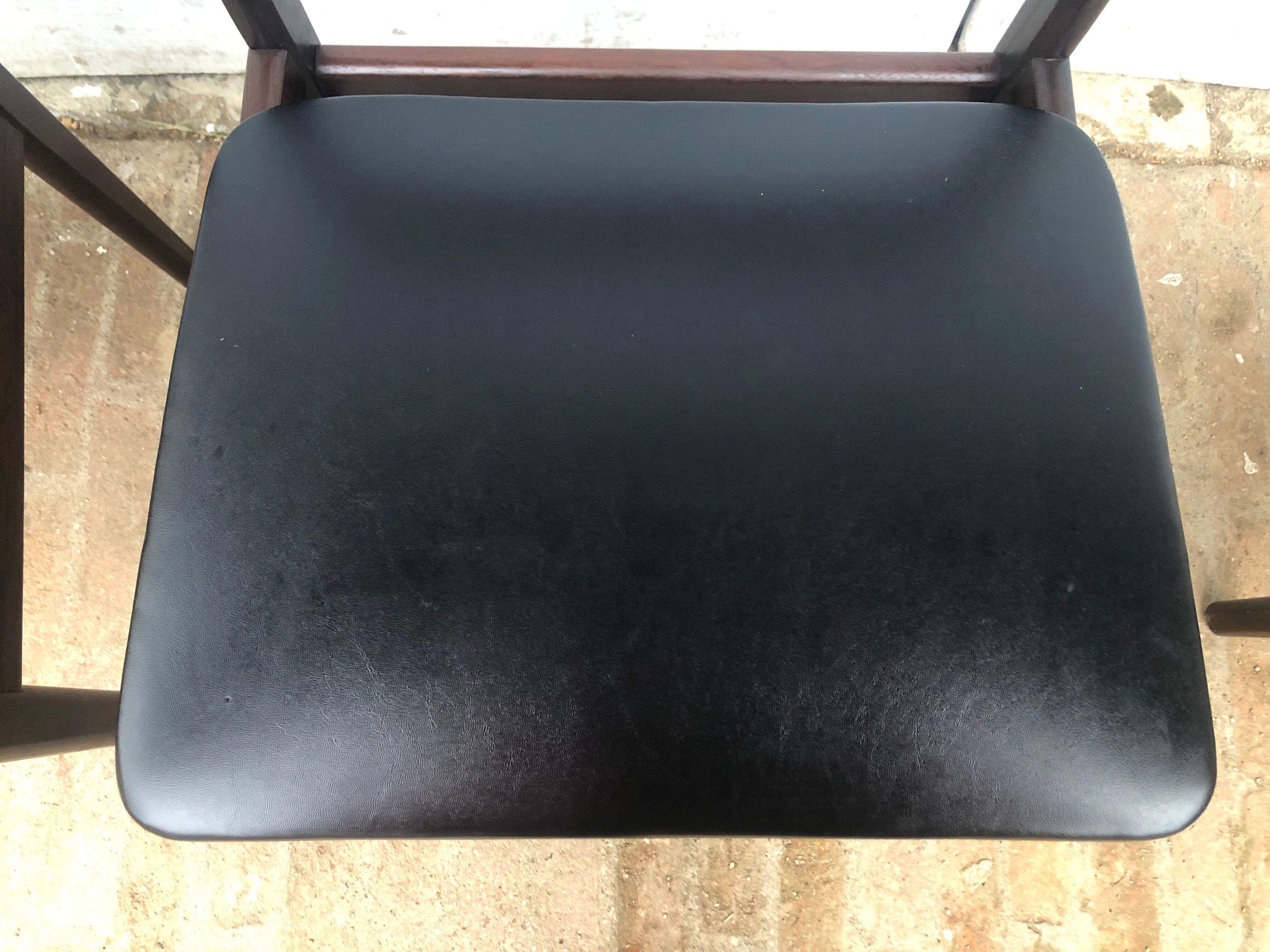 Set of 3 Danish rosewood chairs