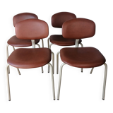 Set of 4 420-44 Strafor-Steelcase Vintage Chairs