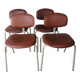 Lot de 4 chaises 420-44 Strafor-Steelcase Vintage