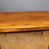 Elm bistro table late XIX