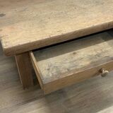 Solid stripped oak farmhouse coffee table